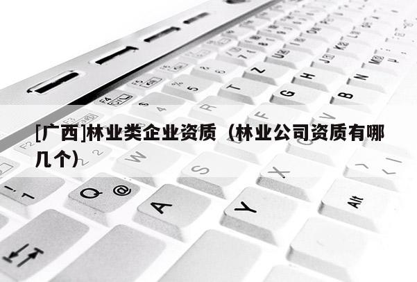 [广西]林业类企业资质（林业公司资质有哪几个）