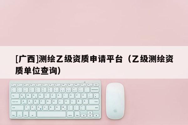 [广西]测绘乙级资质申请平台（乙级测绘资质单位查询）