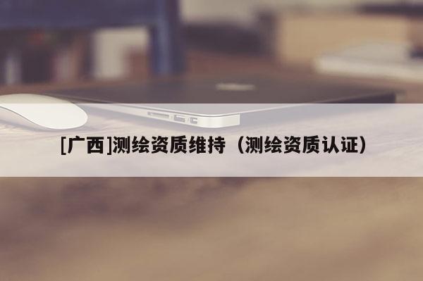 [广西]测绘资质维持（测绘资质认证）