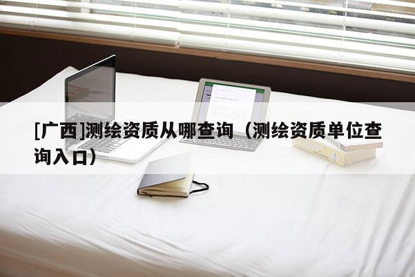 [广西]测绘资质从哪查询（测绘资质单位查询入口）