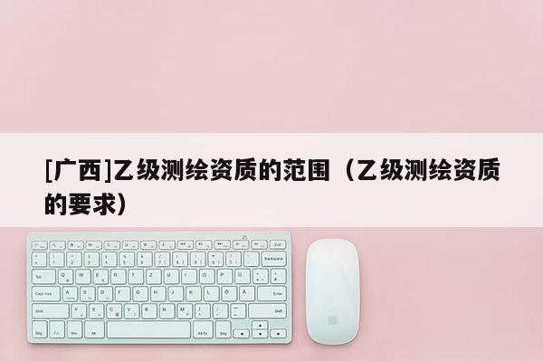 [广西]乙级测绘资质的范围（乙级测绘资质的要求）