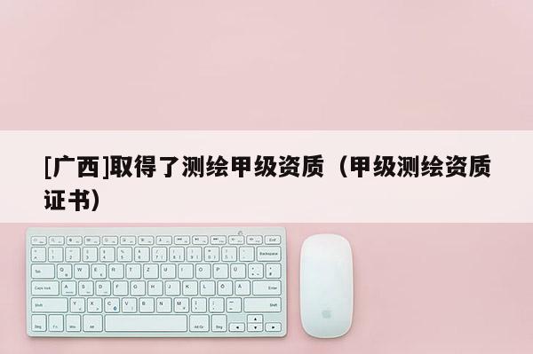 [广西]取得了测绘甲级资质（甲级测绘资质证书）