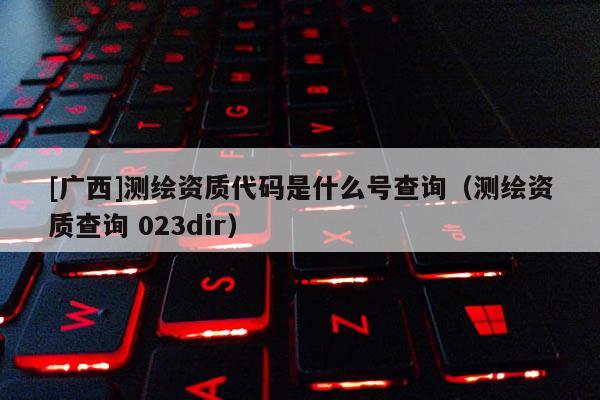 [广西]测绘资质代码是什么号查询（测绘资质查询 023dir）
