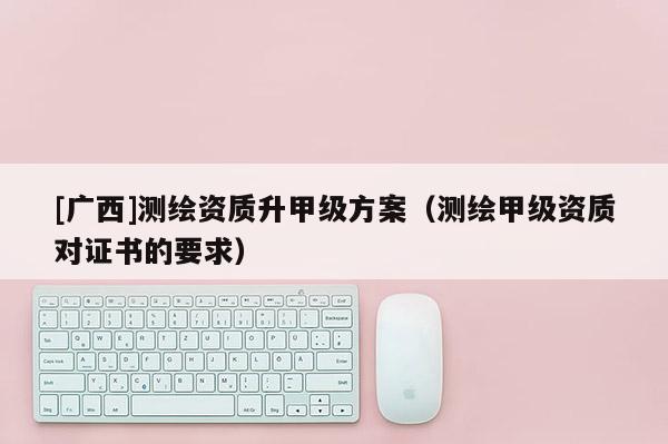 [广西]测绘资质升甲级方案（测绘甲级资质对证书的要求）