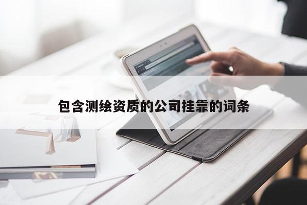 包含测绘资质的公司挂靠的词条
