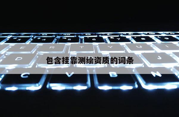 包含挂靠测绘资质的词条