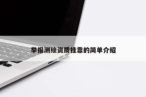 举报测绘资质挂靠的简单介绍