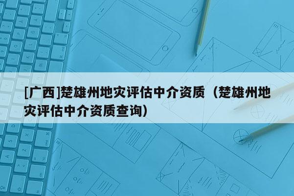 [广西]楚雄州地灾评估中介资质（楚雄州地灾评估中介资质查询）