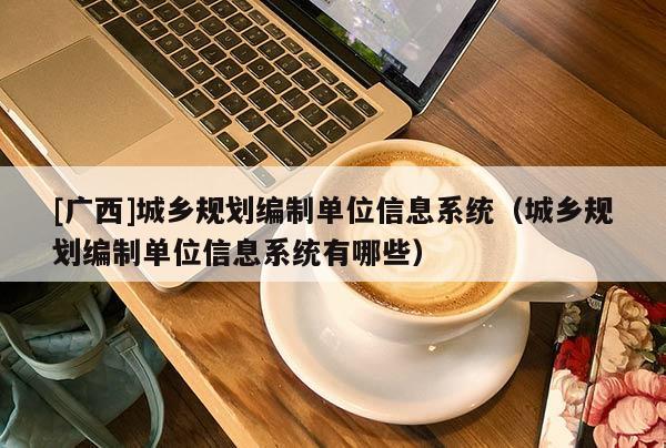 [广西]城乡规划编制单位信息系统（城乡规划编制单位信息系统有哪些）