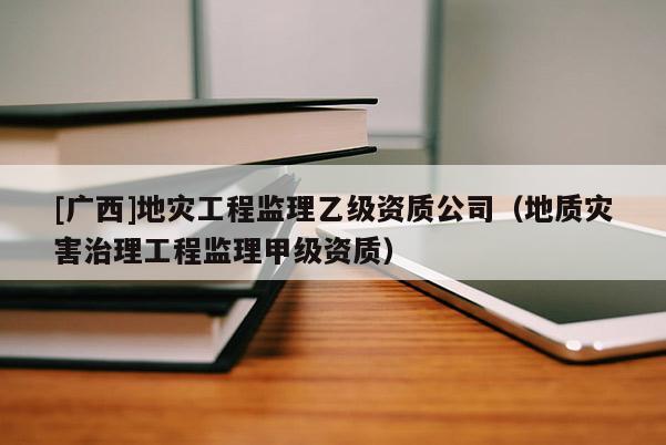 [广西]地灾工程监理乙级资质公司（地质灾害治理工程监理甲级资质）