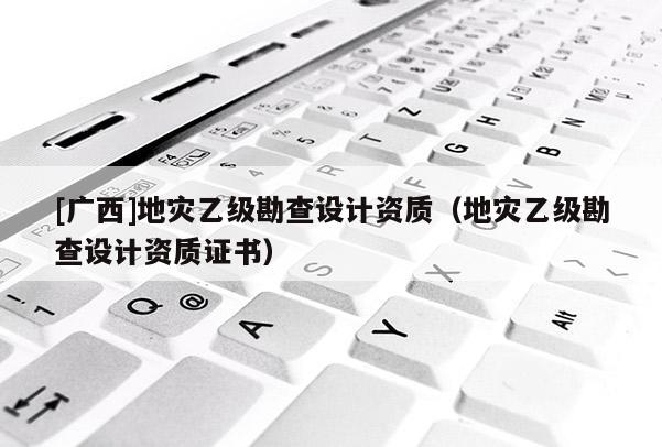 [广西]地灾乙级勘查设计资质（地灾乙级勘查设计资质证书）