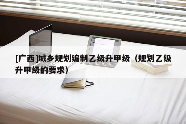 [广西]城乡规划编制乙级升甲级（规划乙级升甲级的要求）