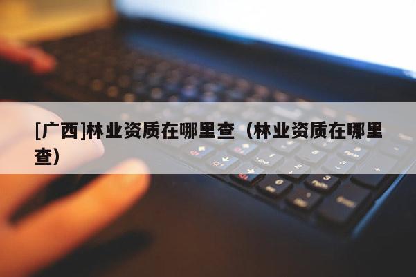[广西]林业资质在哪里查（林业资质在哪里查）