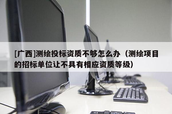 [广西]测绘投标资质不够怎么办（测绘项目的招标单位让不具有相应资质等级）