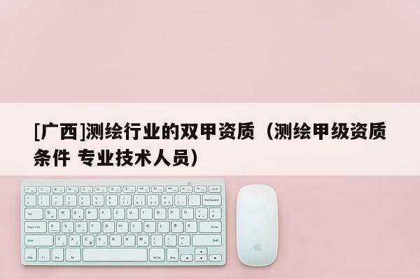 [广西]测绘行业的双甲资质（测绘甲级资质条件 专业技术人员）
