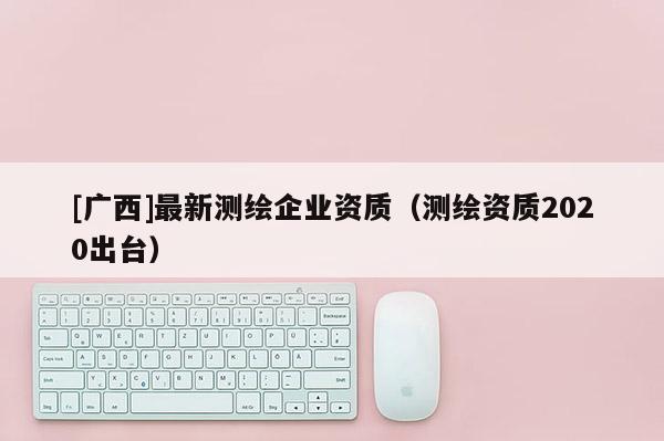 [广西]最新测绘企业资质（测绘资质2020出台）