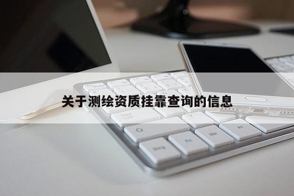 关于测绘资质挂靠查询的信息