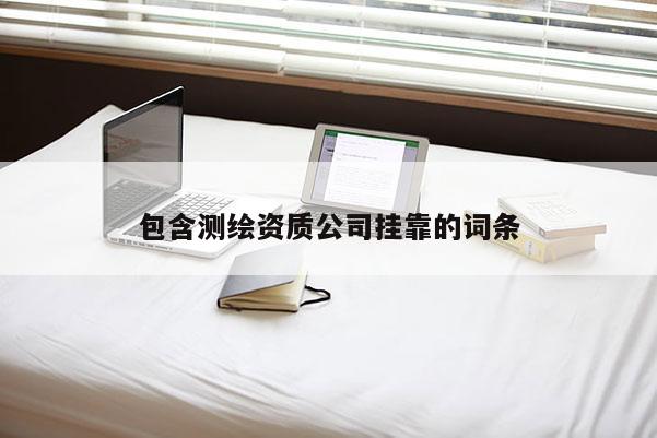包含测绘资质公司挂靠的词条