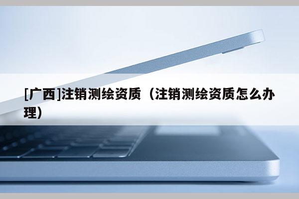 [广西]注销测绘资质（注销测绘资质怎么办理）