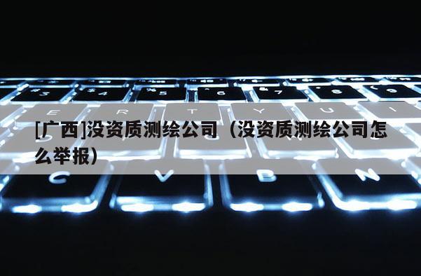 [广西]没资质测绘公司（没资质测绘公司怎么举报）