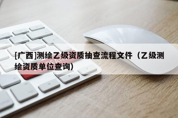 [广西]测绘乙级资质抽查流程文件（乙级测绘资质单位查询）