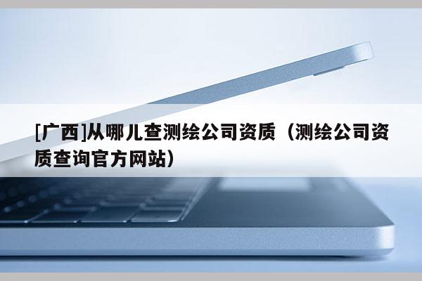 [广西]从哪儿查测绘公司资质（测绘公司资质查询官方网站）