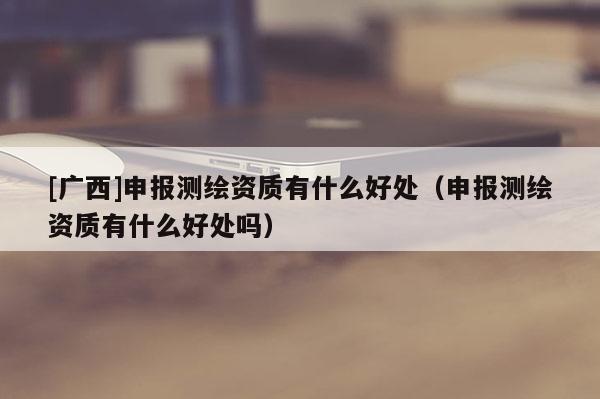 [广西]申报测绘资质有什么好处（申报测绘资质有什么好处吗）