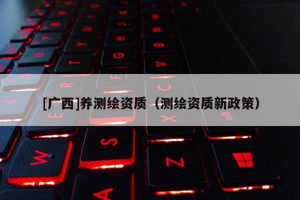 [广西]养测绘资质（测绘资质新政策）