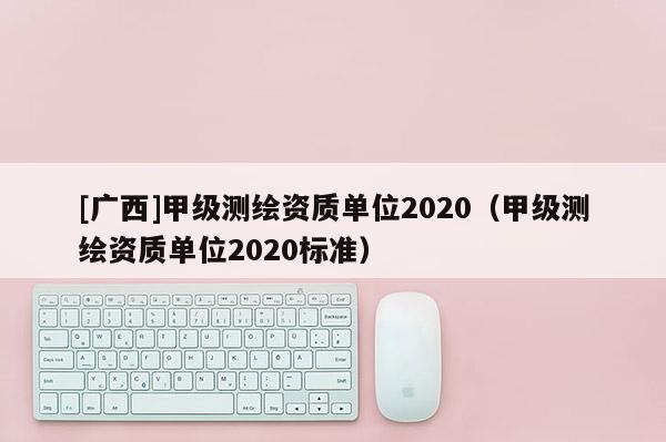 [广西]甲级测绘资质单位2020（甲级测绘资质单位2020标准）